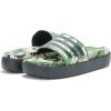 imageadidas Womens Adilette Platform Slide SandalCrew GreenBlackBlack