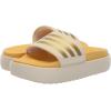 imageadidas Womens Adilette Platform Slide SandalCrystal SandGold MetallicSemi Spark
