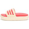 imageadidas Womens Adilette Platform Slide SandalWarm VanillaSemi Lucid RedSemi Lucid Red