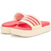 imageadidas Womens Adilette Platform Slide SandalWarm VanillaSemi Lucid RedSemi Lucid Red