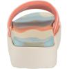 imageadidas Womens Adilette Platform Slide SandalWhiteWhiteSemi Coral