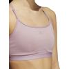 imageadidas Womens Aeroreact Training Light Support BraMagic Mauve Small Logo