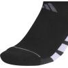 imageadidas Womens All Day Training No Show Socks 3Pair athletic performance below ankle height running socksBlackViolet Tone PurpleWhite