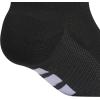 imageadidas Womens All Day Training No Show Socks 3Pair athletic performance below ankle height running socksBlackViolet Tone PurpleWhite
