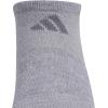 imageadidas Womens All Day Training No Show Socks 3Pair athletic performance below ankle height running socksGreyWhiteBlack