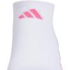 imageadidas Womens All Day Training No Show Socks 3Pair athletic performance below ankle height running socksWhitePink FusionWonder Alumina Grey