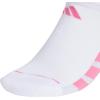 imageadidas Womens All Day Training No Show Socks 3Pair athletic performance below ankle height running socksWhitePink FusionWonder Alumina Grey