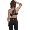imageadidas Womens All Me 3Stripes Mesh BraBlackWhite