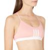 imageadidas Womens All Me 3Stripes Mesh BraGlory PinkWhite