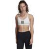 imageadidas Womens All Me 3Stripes Mesh BraWhiteBlack