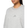 imageadidas Womens All Szn Fleece Loose SweatshirtMedium Grey Heather