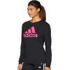 imageadidas Womens Basic Badge of Sport Long Sleeve TeeBlackShock Pink