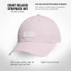 imageadidas Womens Court Relaxed Fit Strapback HatClear PinkWhiteGrey One