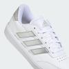 imageadidas Womens Courtblock SneakersCloud White Silver Metallic Grey Two