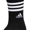 imageadidas Womens Crew Socks with Arch Compression 3Pack Comfortable SweatWicking Stylish 3StripeBlackWhite