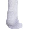 imageadidas Womens Crew Socks with Arch Compression 3Pack Comfortable SweatWicking Stylish 3StripeCool Light HeatherWhite