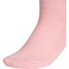 imageadidas Womens Crew Socks with Arch Compression 3Pack Comfortable SweatWicking Stylish 3StripeSemi Pink SparkGreyWhite