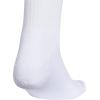 imageadidas Womens Crew Socks with Arch Compression 3Pack Comfortable SweatWicking Stylish 3StripeWhiteClear Onix Grey