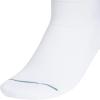 imageadidas Womens Crew Socks with Arch Compression 3Pack Comfortable SweatWicking Stylish 3StripeWhitePowder Teal GreenHalo Mint Green
