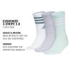 imageadidas Womens Crew Socks with Arch Compression 3Pack Comfortable SweatWicking Stylish 3StripeWhitePowder Teal GreenHalo Mint Green