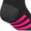 imageadidas Womens Cushioned Low Cut Socks with Arch Compression 3 PairsBlackOnix GreyShock Pink