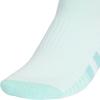 imageadidas Womens Cushioned Low Cut Socks with Arch Compression 3 PairsHalo Mint GreenWhiteGrey