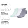imageadidas Womens Cushioned Low Cut Socks with Arch Compression 3 PairsHalo Mint GreenWhiteGrey