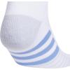 imageadidas Womens Cushioned Low Cut Socks with Arch Compression 3 PairsWhiteBlue FusionPowder Teal Green