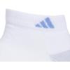 imageadidas Womens Cushioned Low Cut Socks with Arch Compression 3 PairsWhiteBlue FusionPowder Teal Green