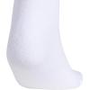 imageadidas Womens Cushioned Low Cut Socks with Arch Compression 3 PairsWhiteClear Onix Grey