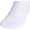 imageadidas Womens Cushioned Low Cut Socks with Arch Compression 3 PairsWhiteClear Onix Grey