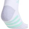 imageadidas Womens Cushioned Low Cut Socks with Arch Compression 3 PairsWhitePulse Mint GreenLucid Fuchsia Pink