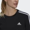 imageadidas Womens Essentials 3Stripes Fleece SweatshirtBlackWhite