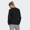 imageadidas Womens Essentials 3Stripes Fleece SweatshirtBlackWhite