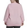 imageadidas Womens Essentials 3Stripes Fleece SweatshirtHalo BlushWhite