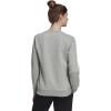imageadidas Womens Essentials 3Stripes Fleece SweatshirtMedium Grey Heatherwhite