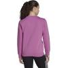 imageadidas Womens Essentials 3Stripes Fleece SweatshirtSemi Pulse Lilacblack