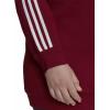 imageadidas Womens Essentials 3Stripes Fleece SweatshirtVictory CrimsonWhite