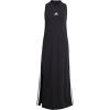 imageadidas Womens Essentials 3Stripes Long Racerback DressBlackWhite