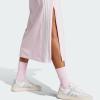 imageadidas Womens Essentials 3Stripes Long Racerback DressClear Pink  White