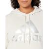 imageadidas Womens Essentials Logo Fleece HoodieAluminaSilver Metallic