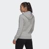 imageadidas Womens Essentials Logo Fleece HoodieMedium Grey Heather  White