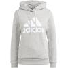 imageadidas Womens Essentials Logo Fleece HoodieMedium Grey Heather  White