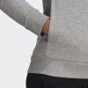 imageadidas Womens Essentials Logo Fleece HoodieMedium Grey Heather  White