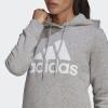 imageadidas Womens Essentials Logo Fleece HoodieMedium Grey Heather  White