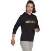imageadidas Womens Essentials Logo HoodieBlackGold Metallic