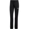 imageadidas Womens Essentials Warmup Slim Tapered 3Stripes Track PantsBlackClear Pink