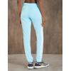 imageadidas Womens Essentials Warmup Slim Tapered 3Stripes Track PantsBliss BlueWhite