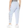 imageadidas Womens Essentials Warmup Slim Tapered 3Stripes Track PantsBlue DawnBlue DawnMulticolorBlack