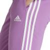 imageadidas Womens Essentials Warmup Slim Tapered 3Stripes Track PantsPreloved Purple